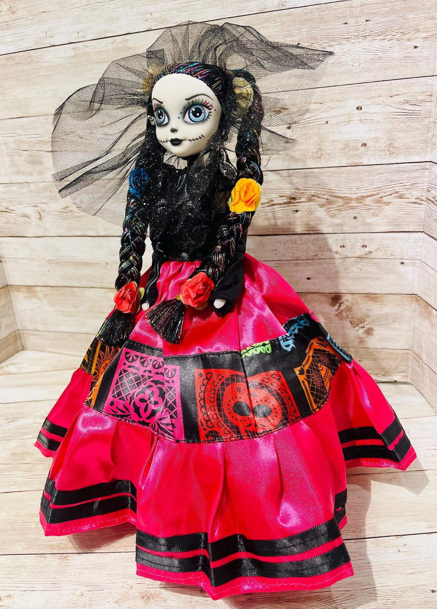Day of the Dead Frida Kahlo Catrina Doll Catrina de Frida Kahlo Dia de Muertos