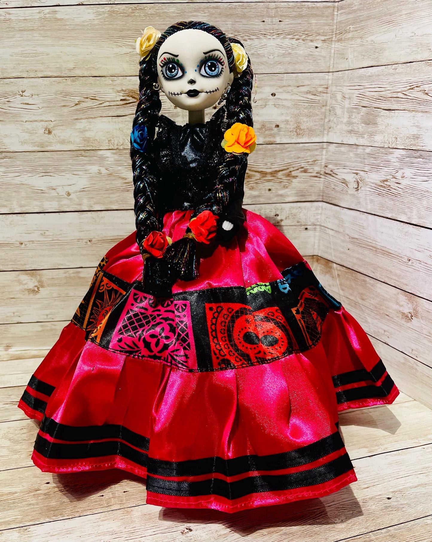Day of the Dead Frida Kahlo Catrina Doll Catrina de Frida Kahlo Dia de Muertos