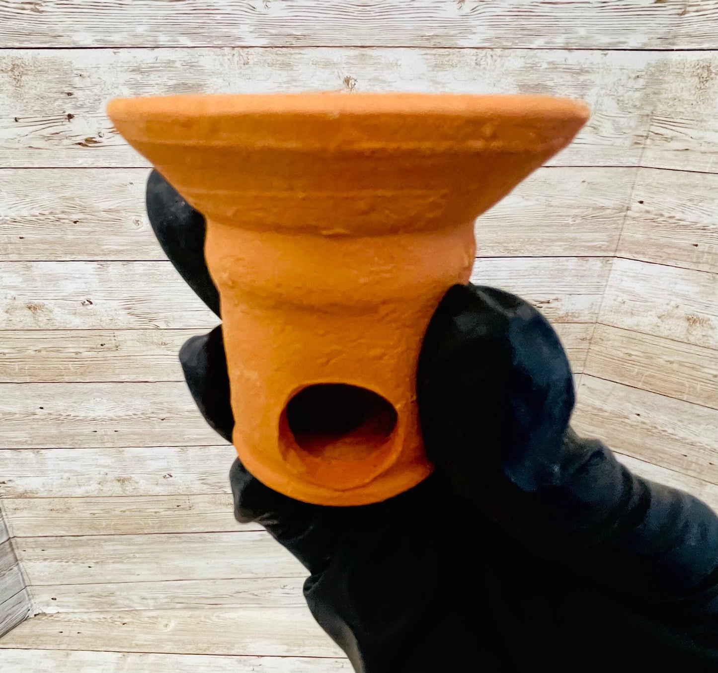 Anafre de Barro Mexicano Chico Small Mexican Clay Incense Burner Day of the Dead Dia de Muertos