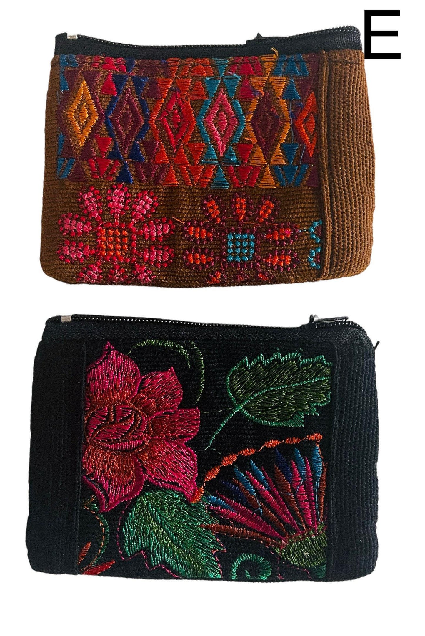 Mexican Embroidered Coin Purses 3x4 inches