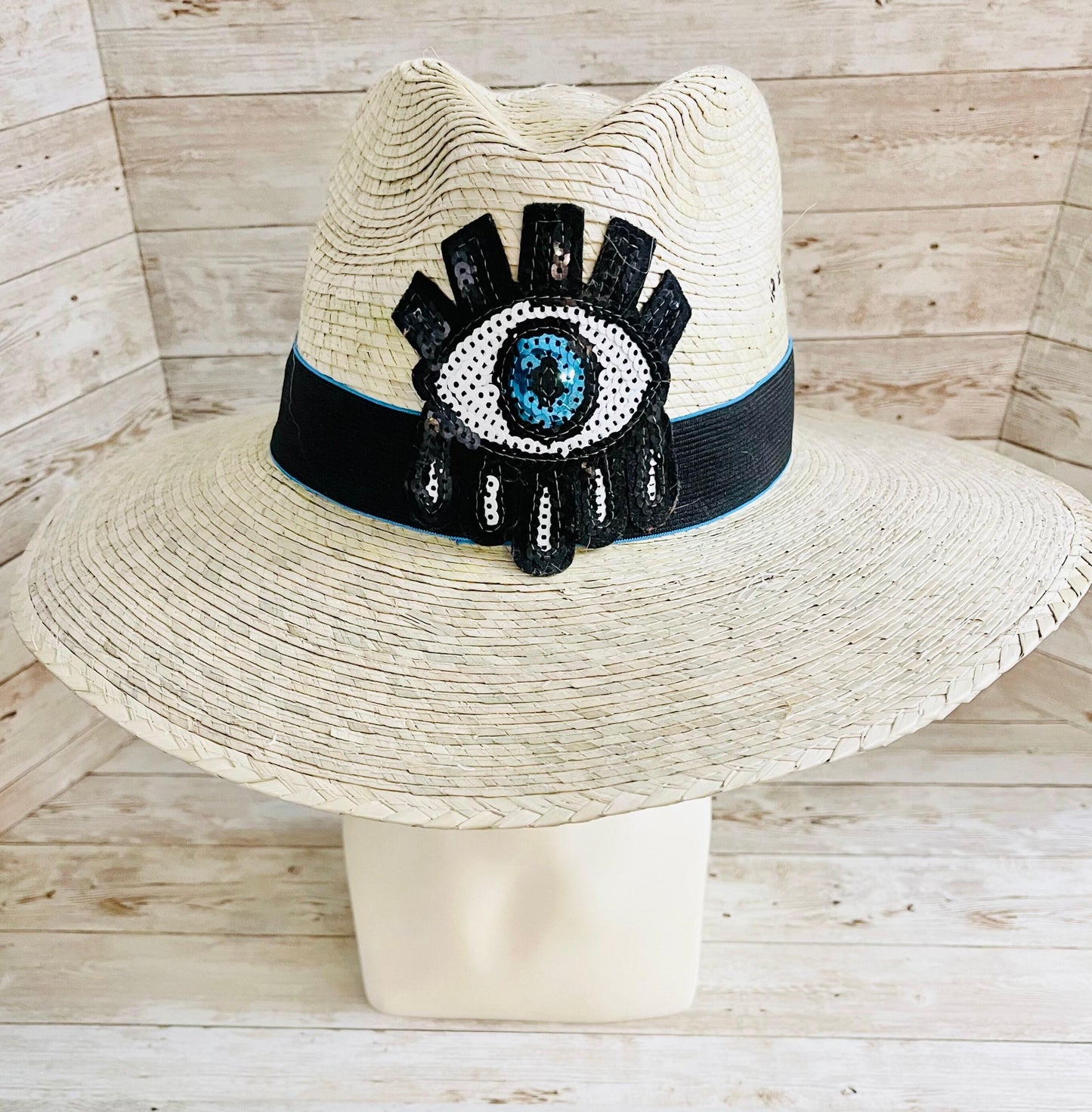 Mexican Artesanal Palm Leaf Beach Tote Bag and Hat Bolsa Mexicana Artesanal de Palma con Sombrero