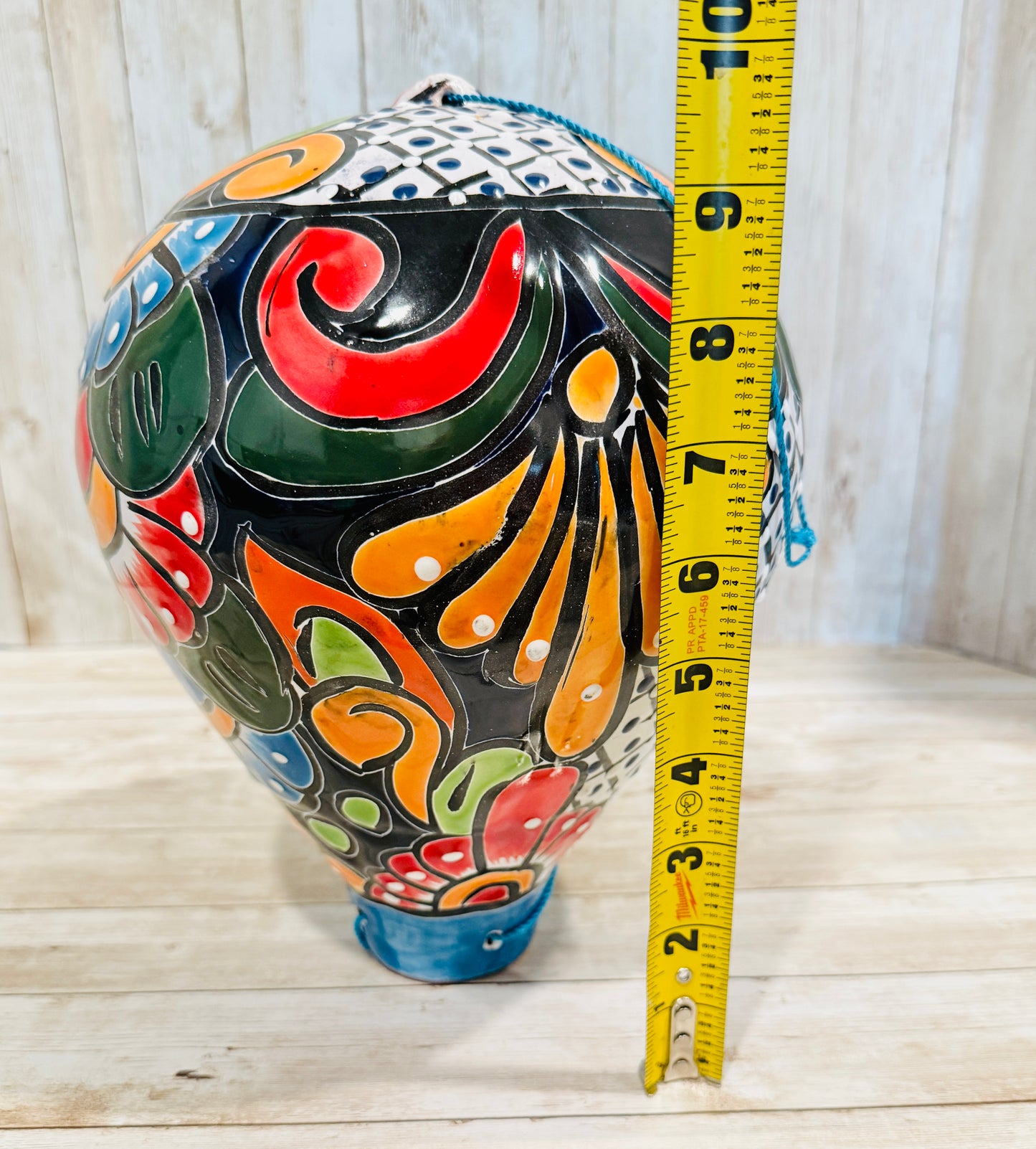Mexican Talavera Hot Air Ballon Ceramic Hanging Decor Globo Aerostático Mexicano de Talavera Globo de Aire