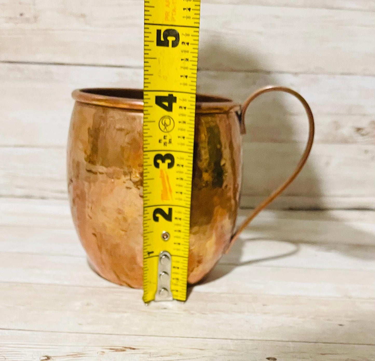 4x Mexican Copper Cups 4 Vasos de Cobre Mexicano