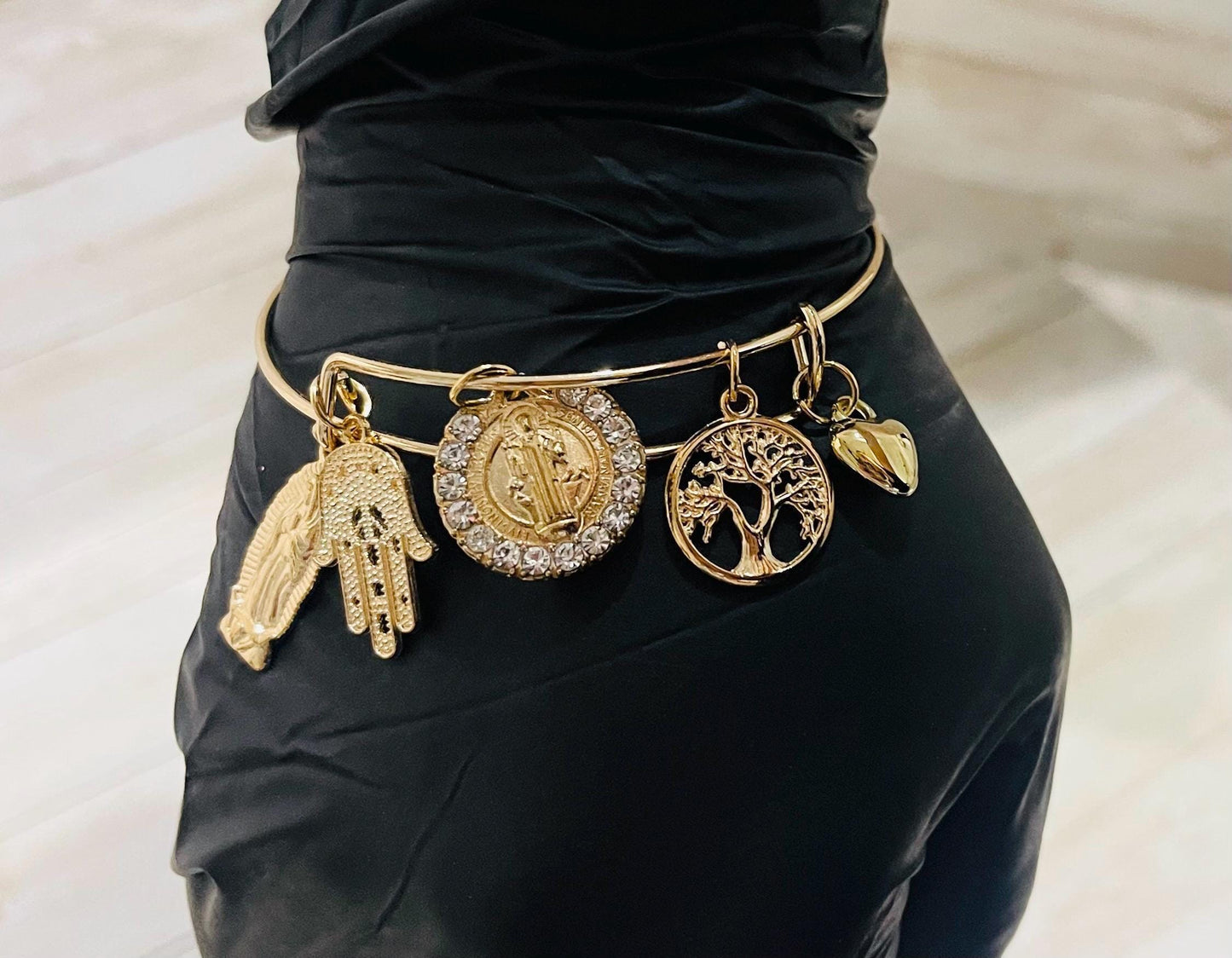 Expandable Protect Charm Hamsa Hand Tree of Life Indie Bracelet Pulseras de Mal de Ojo Arbol de la Vida