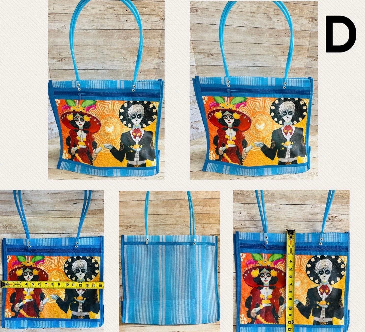 Day of the Dead Reuseable Mesh Mercado Bags Bolsas de Maya de Dia De Muertos Catrinas