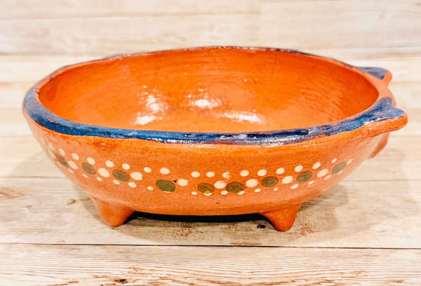 Terra Cotta Mexican Pottery Salsa Pig Bowl Spoon Salsero de Barro Mexicano de Marranito
