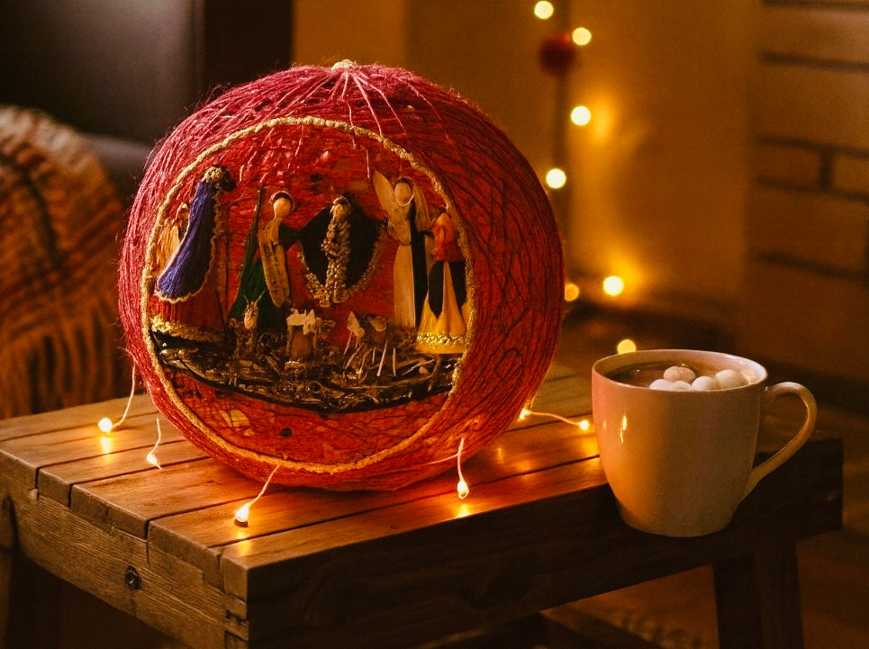 Corn Husk Nativity Set Nacimiento Navideño de Hoja de Maiz