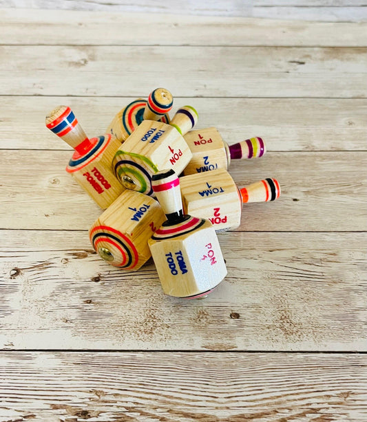 Mexican Wood Tomatodo Pironola Wooden Classic Mexican Toy