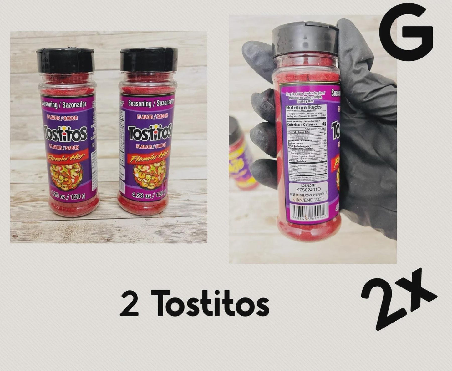 Takis Fuego Flamming Hot Cheetos Tostitos & Crujiente Seasoning Chilli Powder Polvo Chilito Takis Fuego, Flamming Hot, Cheetos Tostitos