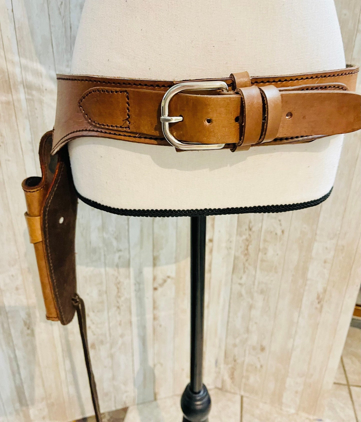 Mexican Leather Holster Funda Carrilera Lisa de Piel Mexicana