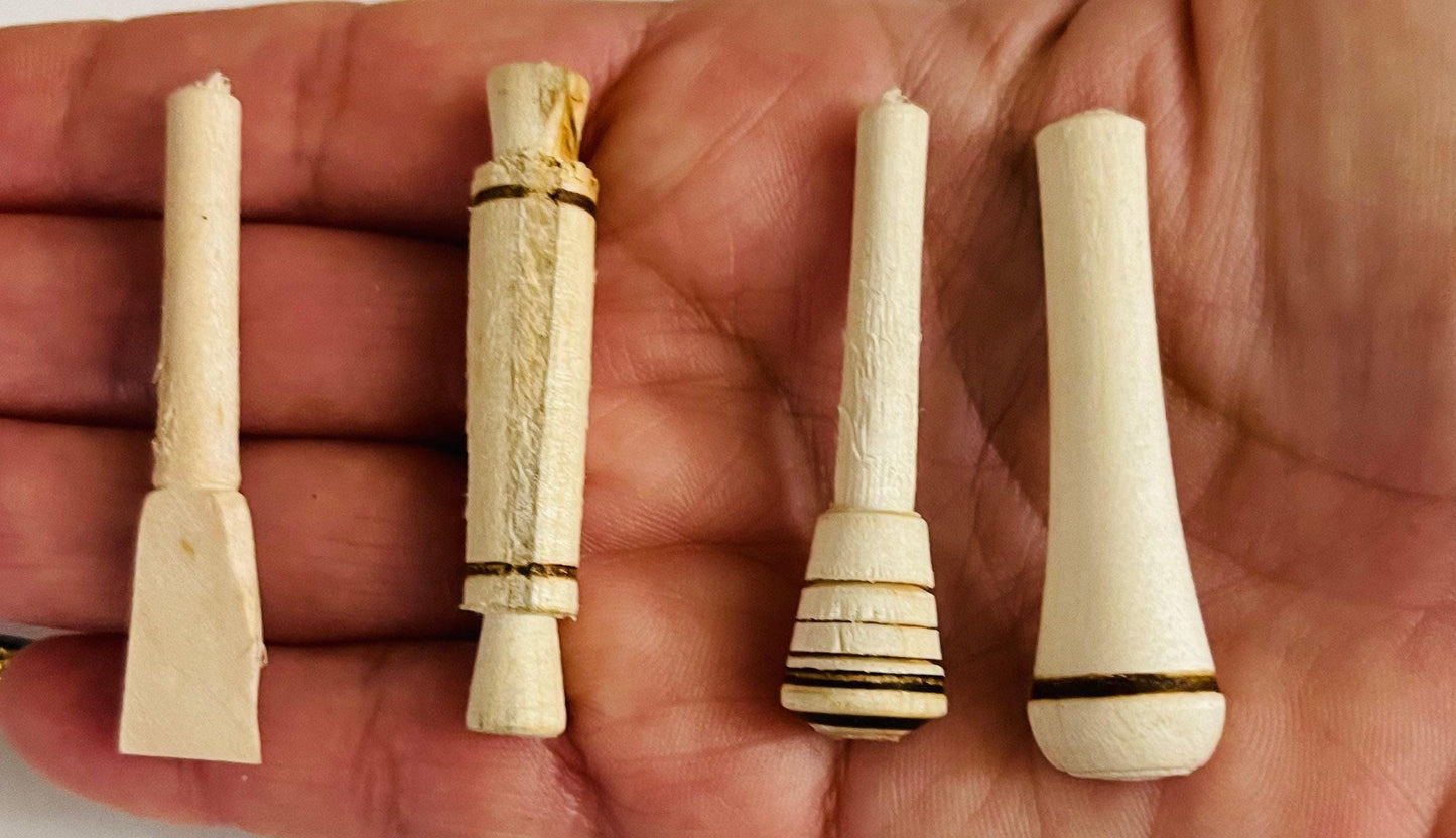 Miniature Utensil 4 Piece Set Mexican Kitchen Utensilios en Miniatura de Madera Mexicanos