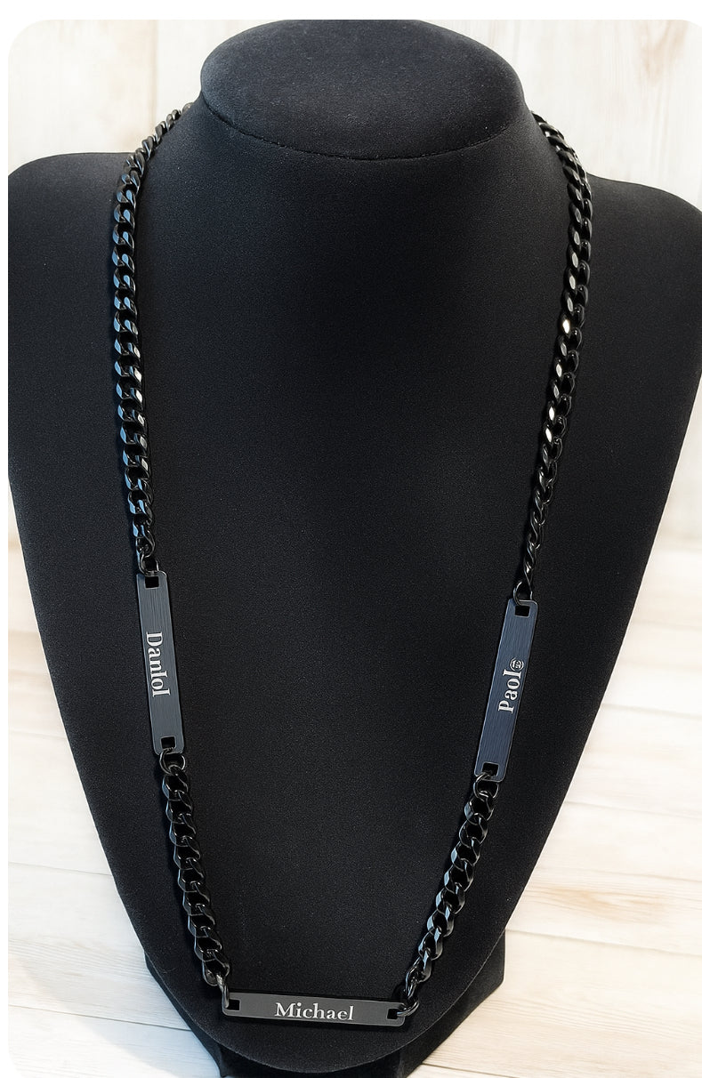 Personalized Stainless Steel Multi Name Necklace