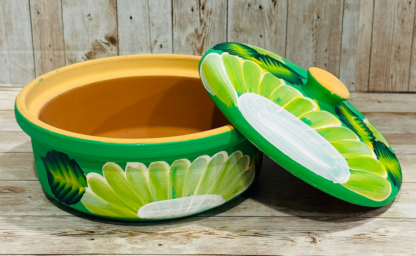 Tortillero oh Cazuela de Barro Mexicano Mexican Terra Cota Tortilla Warmer or Casserole