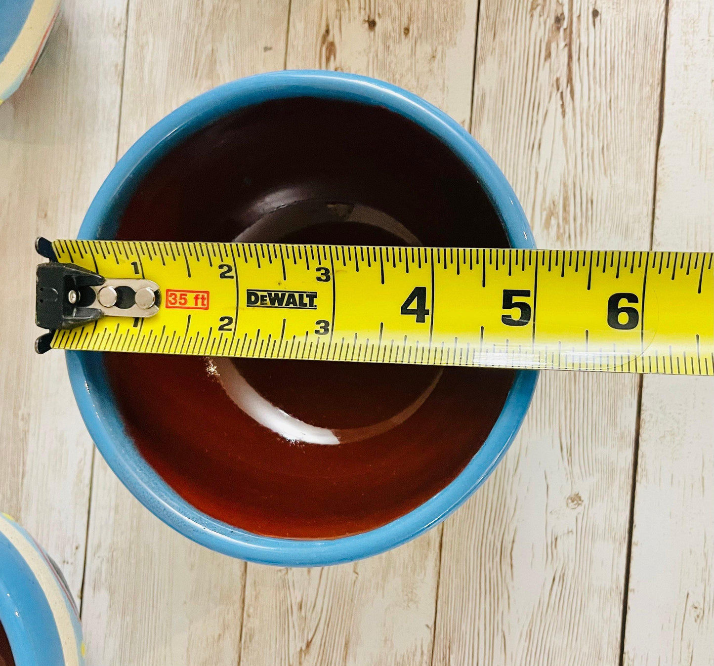 Terra Cota Mexican Clay Bowls with Mugs Platos de Barro con Tazas Engove