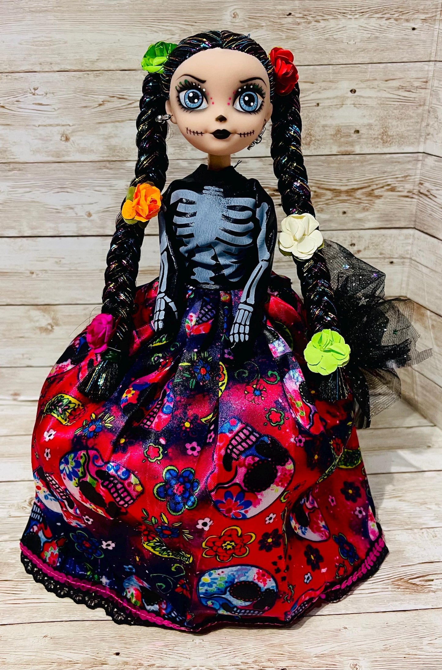Day of the Dead Frida Kahlo Catrina Doll Catrina de Frida Kahlo Dia de Muertos
