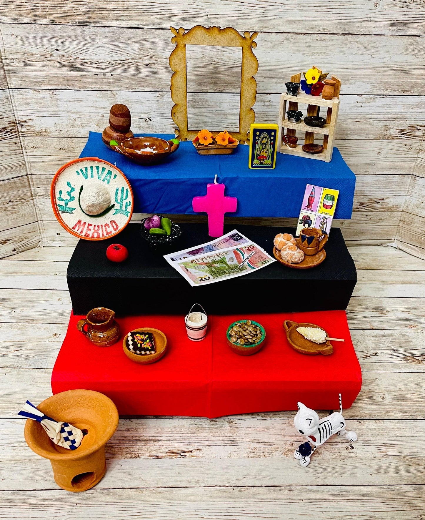 Altar de Ofrenda para Dia De Los Muertos Day of the Dead Offering Altar