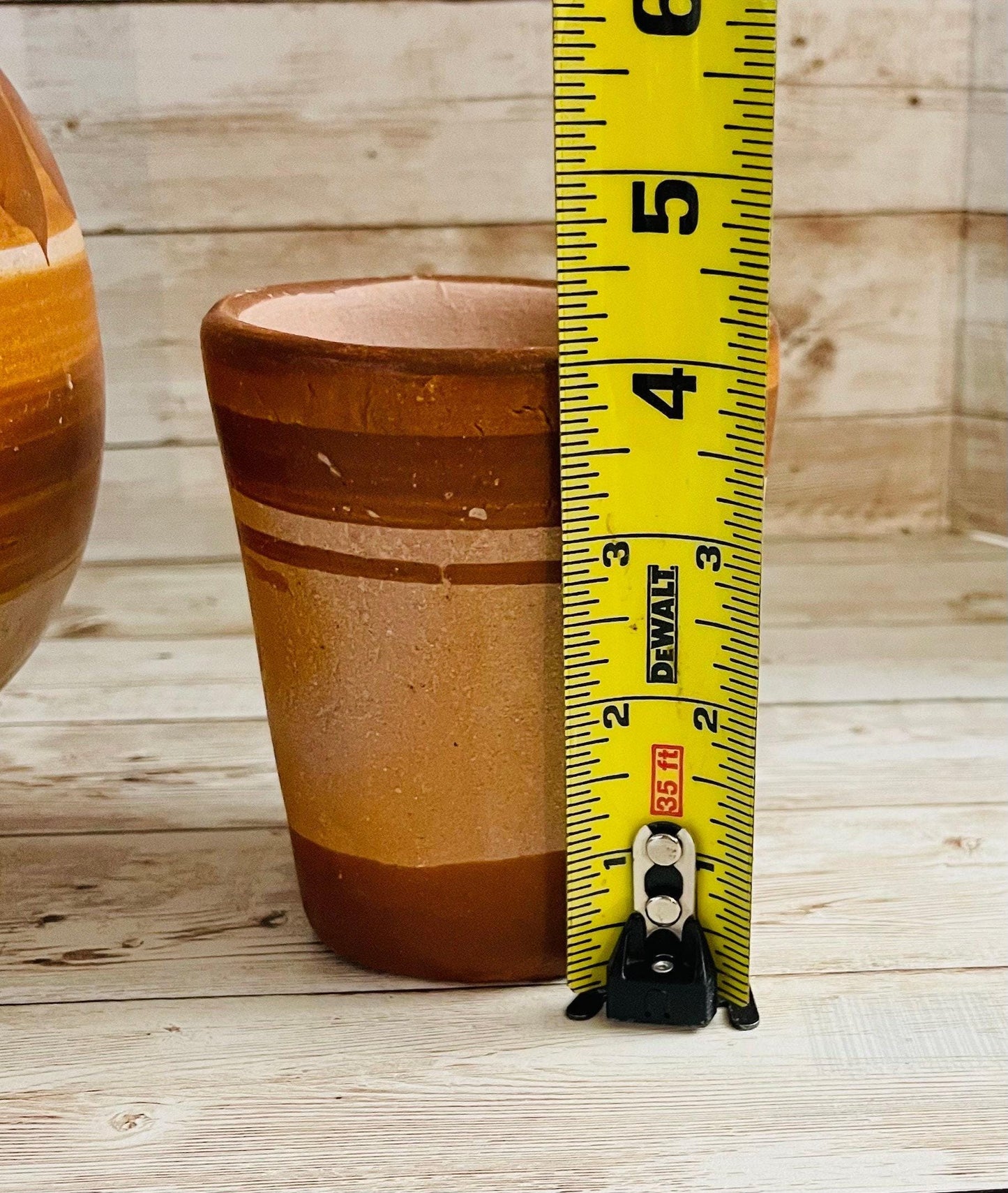 Mexican Clay WaterJug & Cup Botellón Garrafón de Barro Mexicano