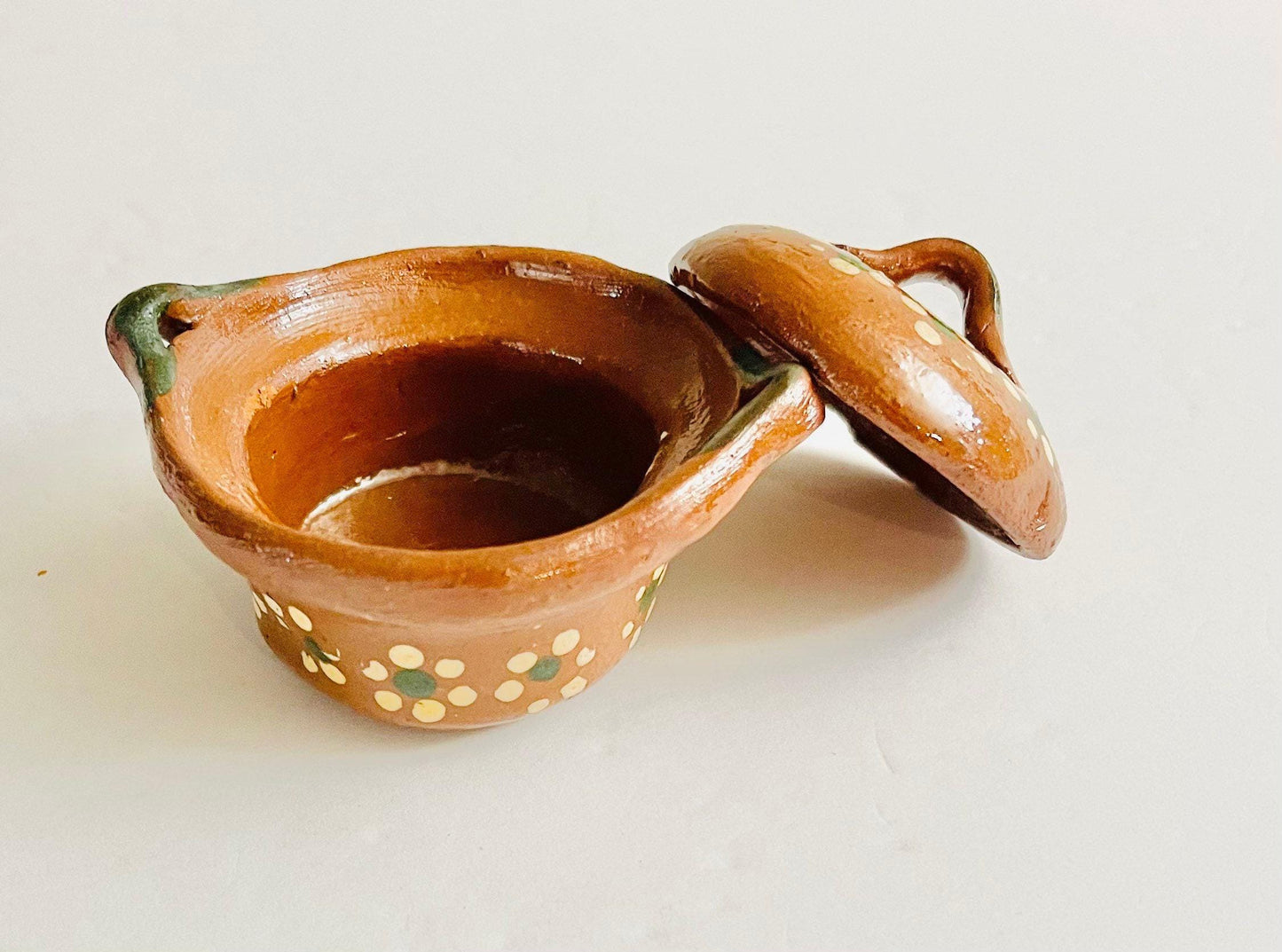 2x Mexican Casseroles 2x Cazuelas de Barro con Tapa