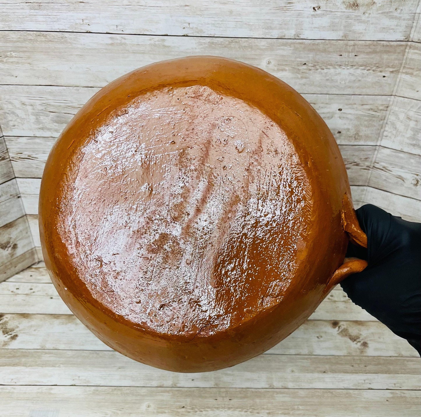 Sarten de Barro Mexicano 11 Pulgadas Mexican Terracotta Frying Pan 11 Inches