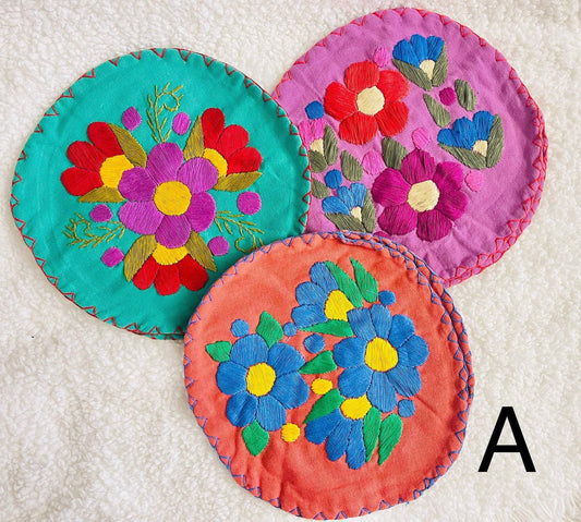 Handmade Embroidered Mexican Tortilleros