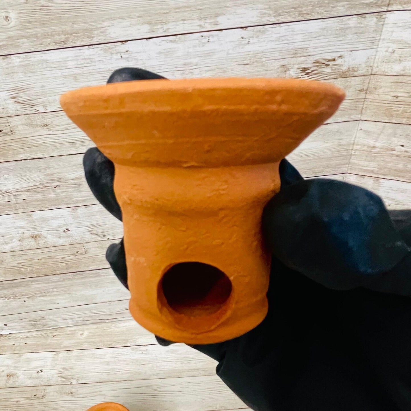 Anafre de Barro Mexicano Chico Small Mexican Clay Incense Burner Day of the Dead Dia de Muertos
