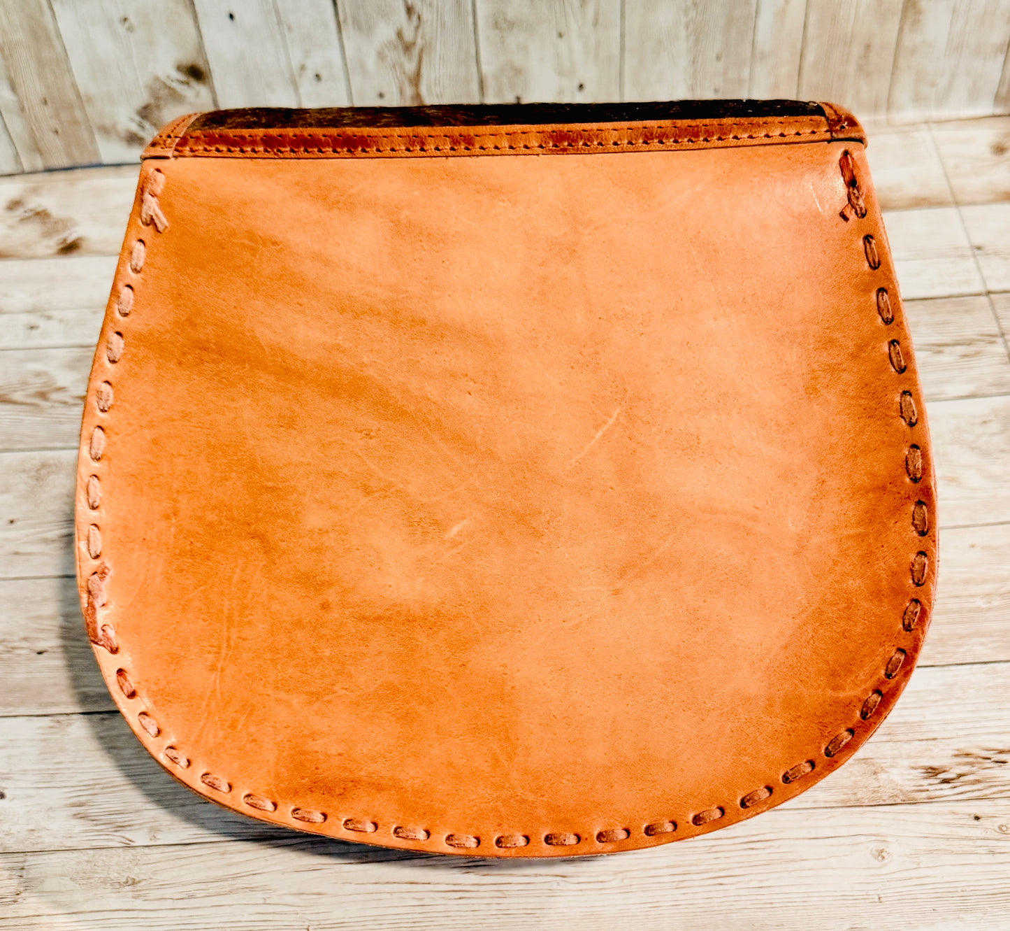 Mexican Leather Cowhide Western Tooled Handbag Bolsa Mexicana de Piel