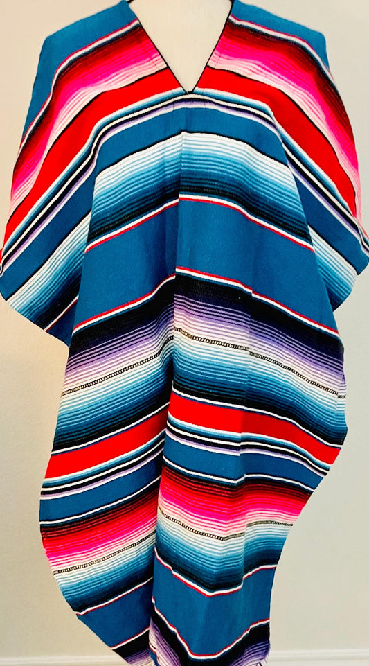 Adult Mexican Saltillo Poncho Sarape Poncho Sarape Saltillo Mexicano