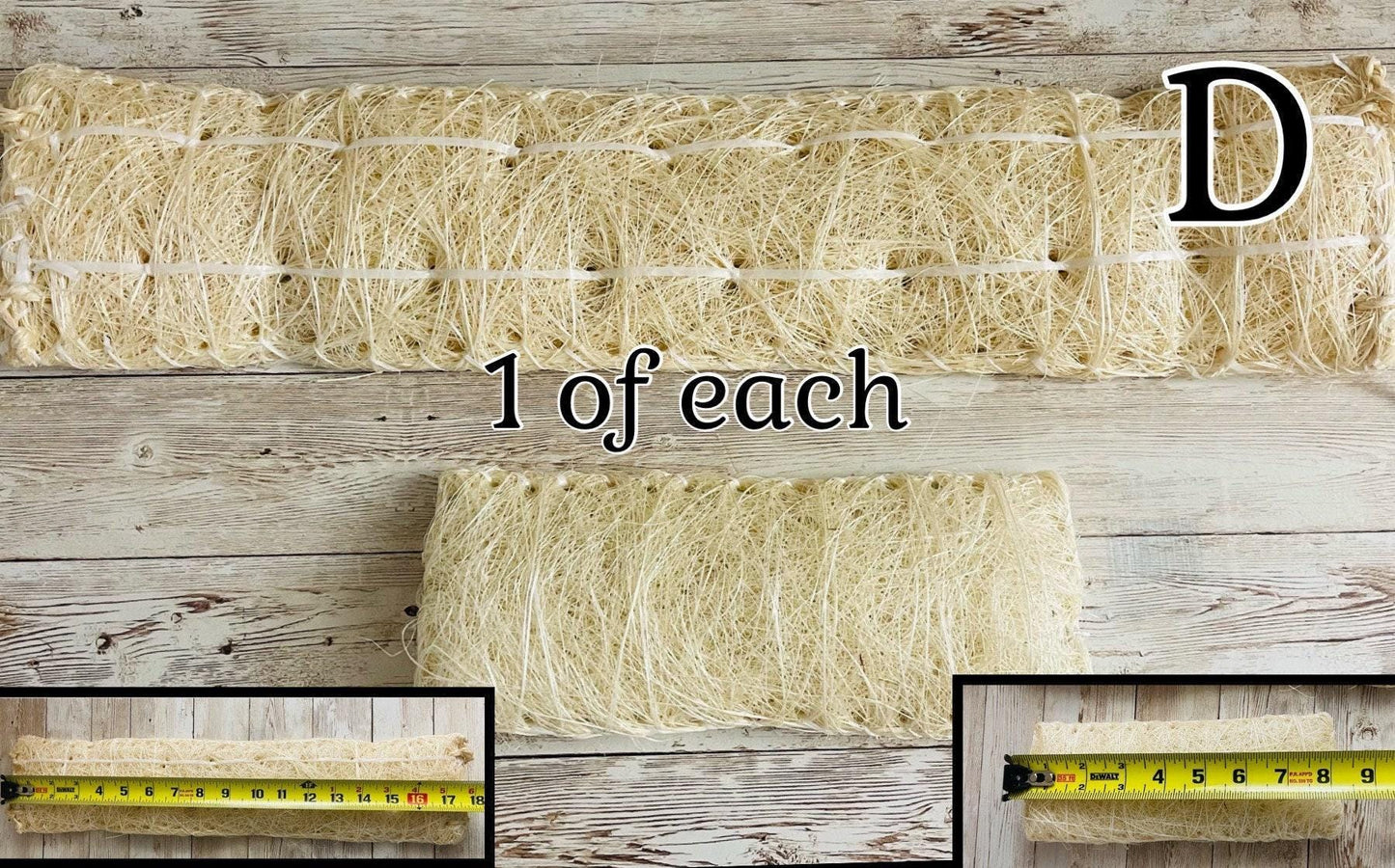 Estropajo De Ixtle Mexicano Ixtle Scourer Body Scrub 100% Natural Fibers