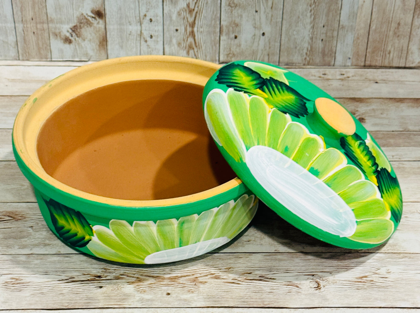 Tortillero oh Cazuela de Barro Mexicano Mexican Terra Cota Tortilla Warmer or Casserole