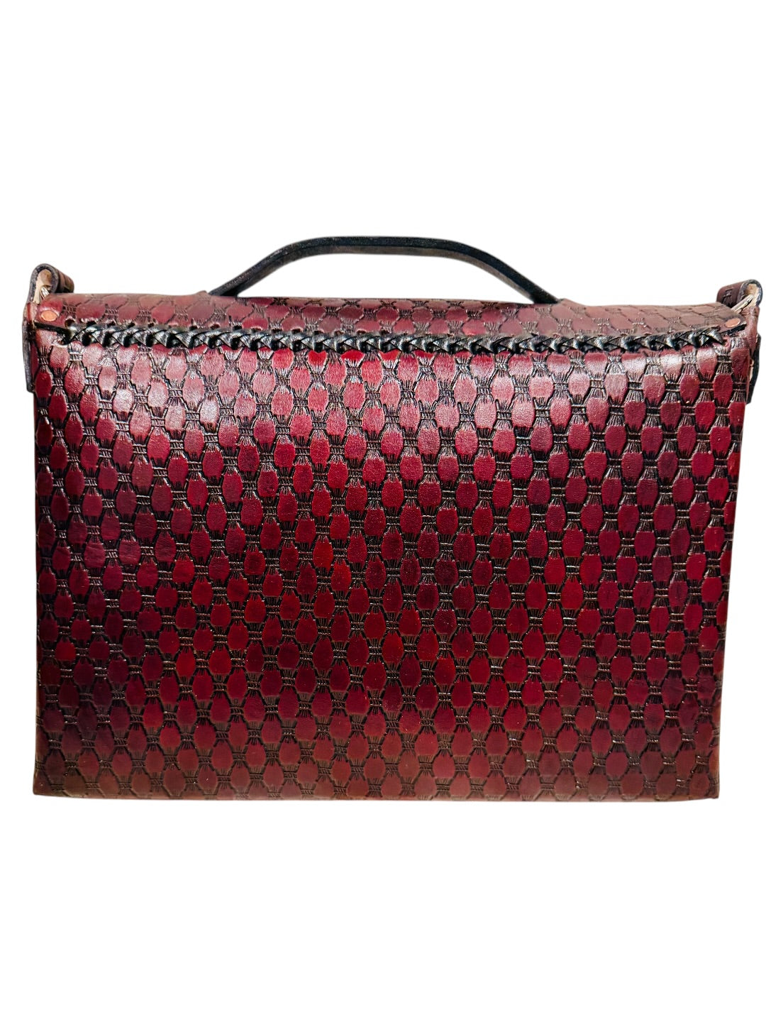 Unisex Leather Handmade Portfolio Leather Business Briefcase Mexican Artesanal Satchel Portafolio Artesanal de Piel de Cuero Amartillado