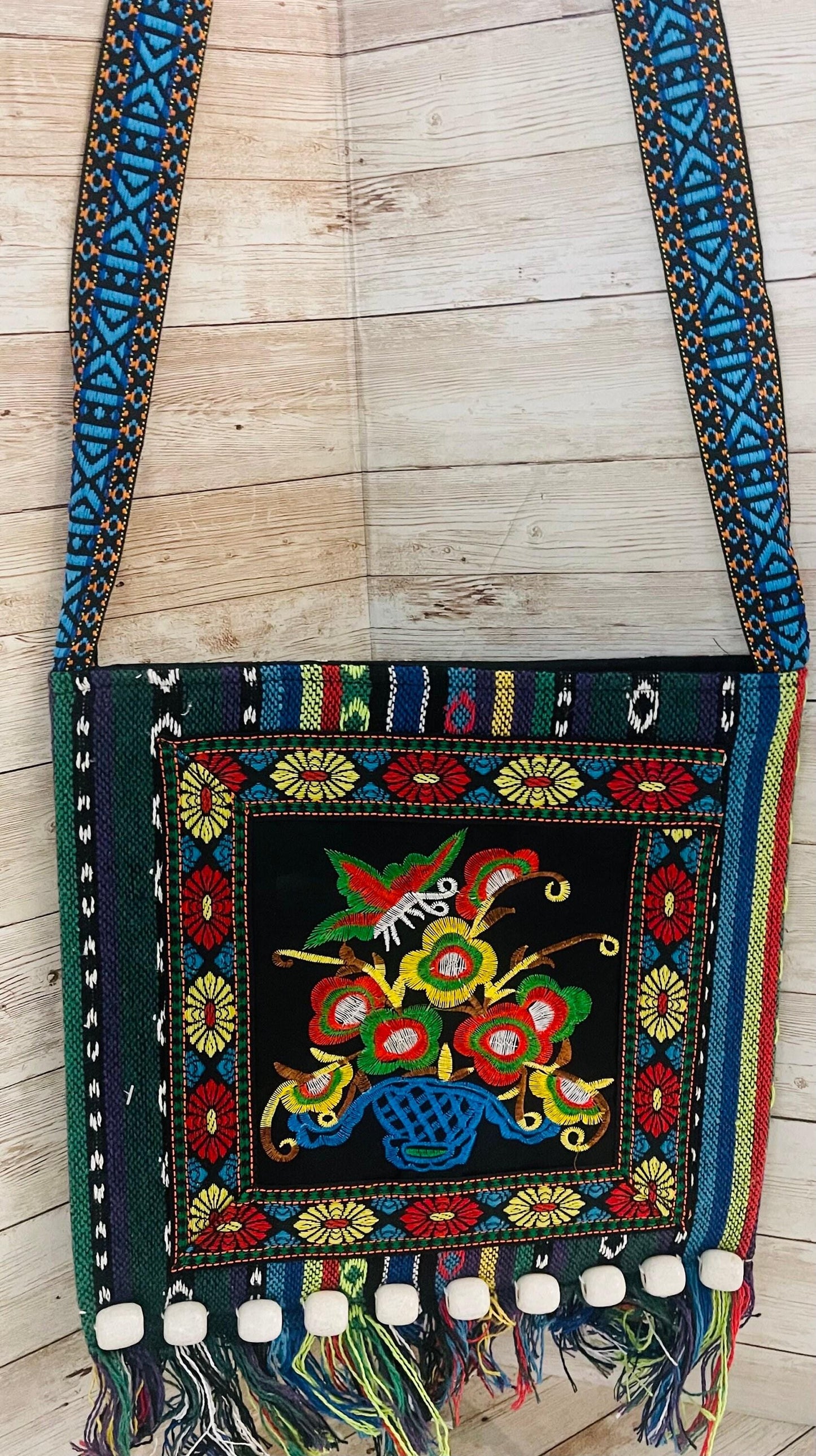 Mexican Artesanal Knitted Bag Bolsa Artesanal Tejida Mexicana