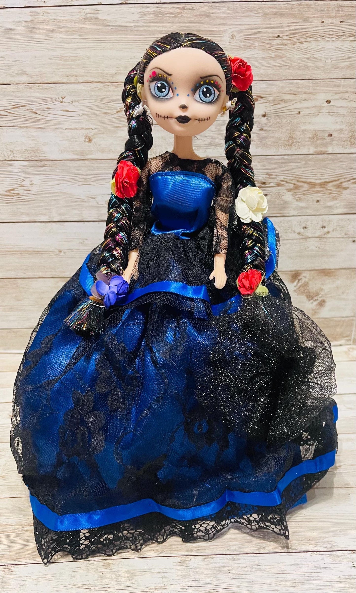 Day of the Dead Frida Kahlo Doll Catrina de Frida Kahlo Dia de Muertos