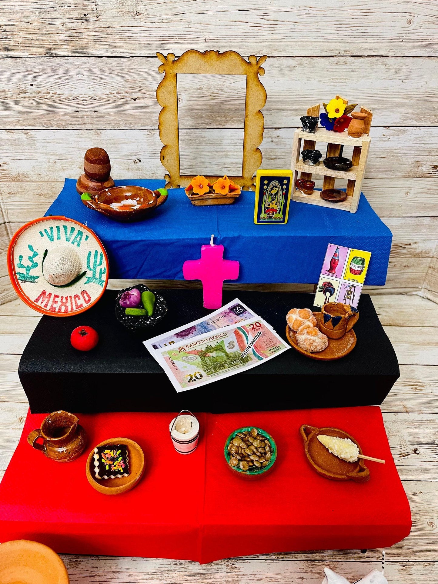 Altar de Ofrenda para Dia De Los Muertos Day of the Dead Offering Altar