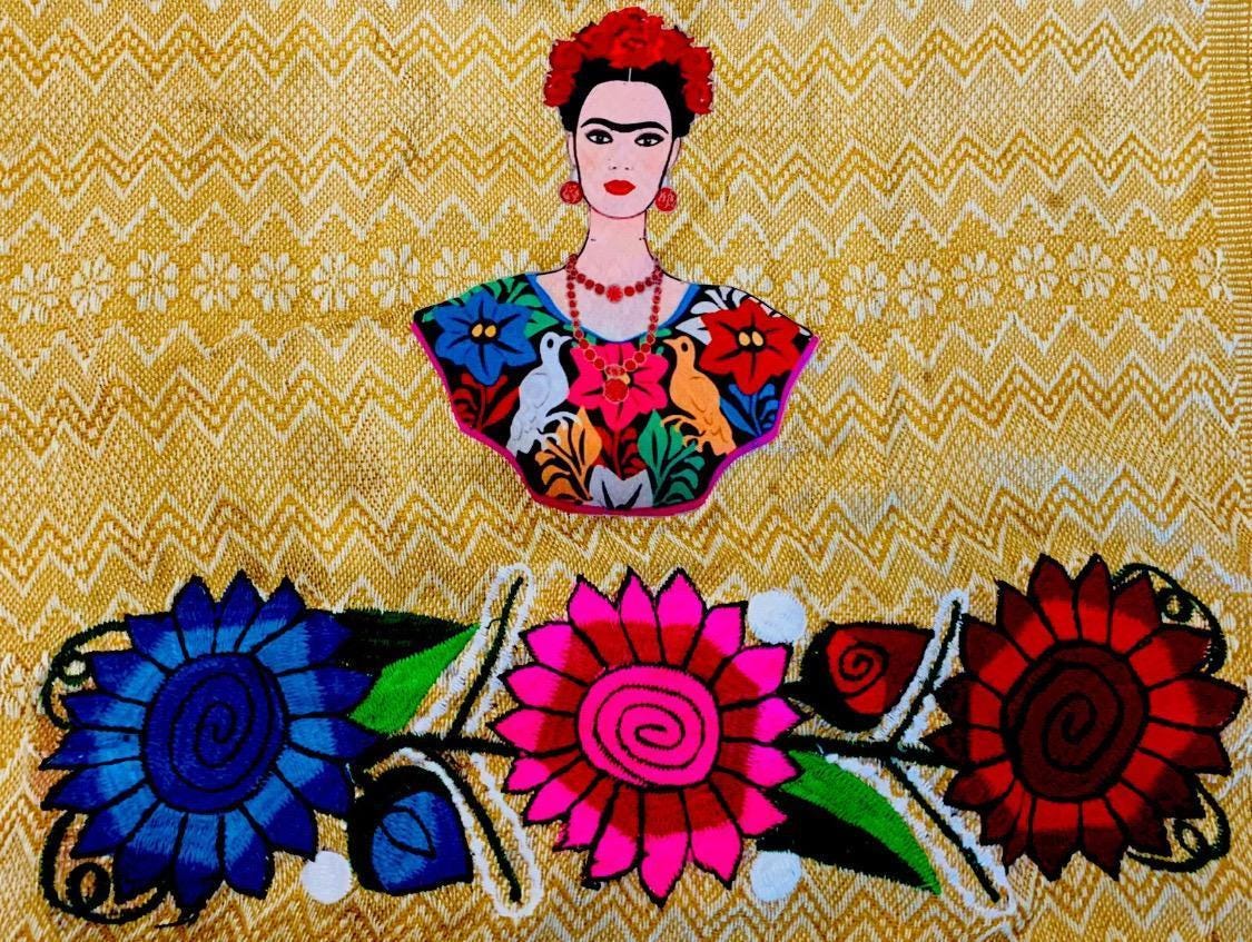 Frida Kahlo Embroidered Shawls Rebosos Bordados de Frida Kahlo