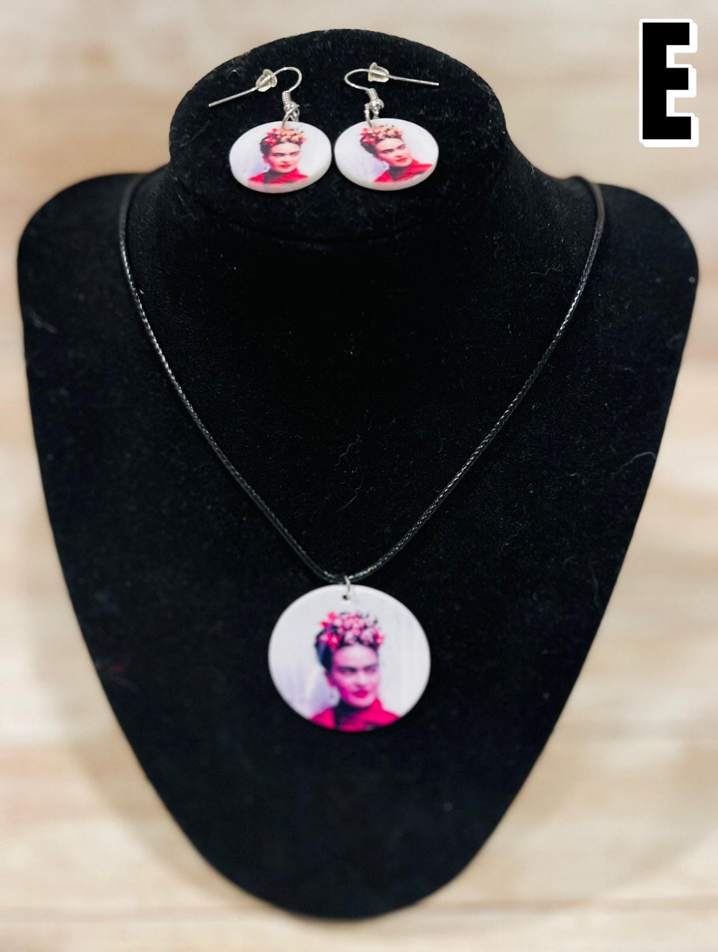 Frida Kahlo Earrings And Necklace Jewelry Set Collar Y Aretes De Frida Kahlo