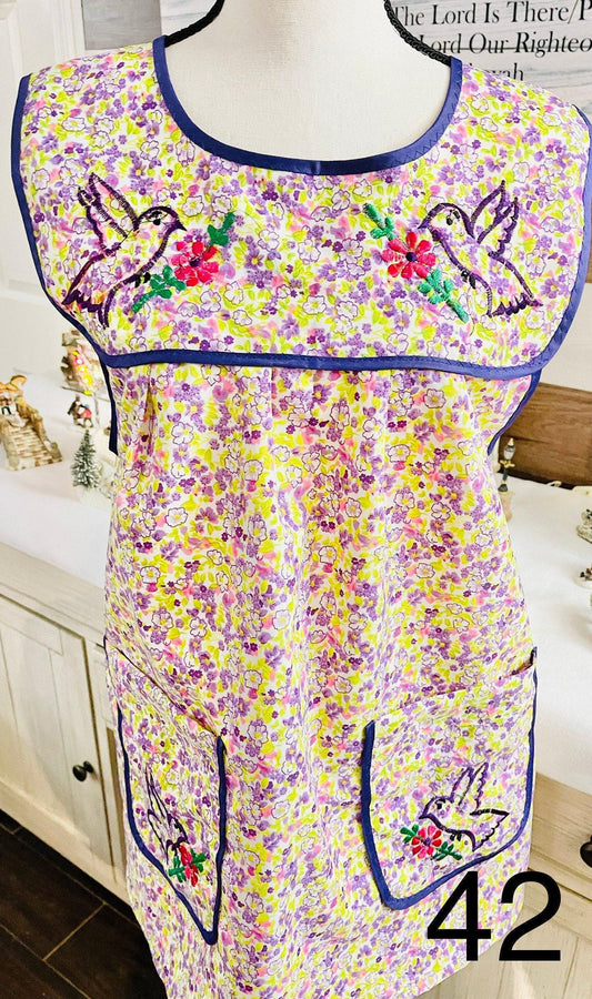 Embroidered Handmade Aprons M/L