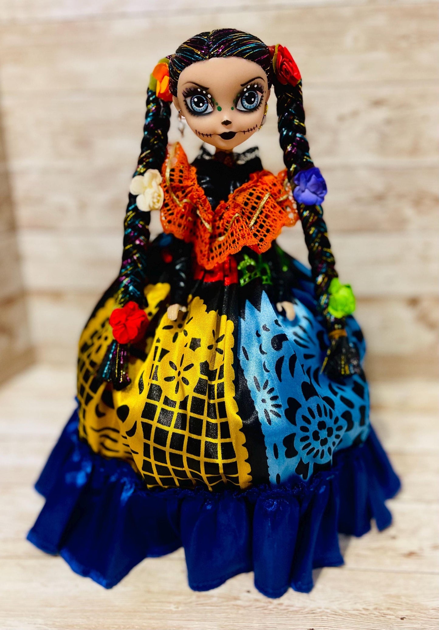 Day of the Dead Frida Kahlo Catrina Doll Catrina de Frida Kahlo Dia de Muertos