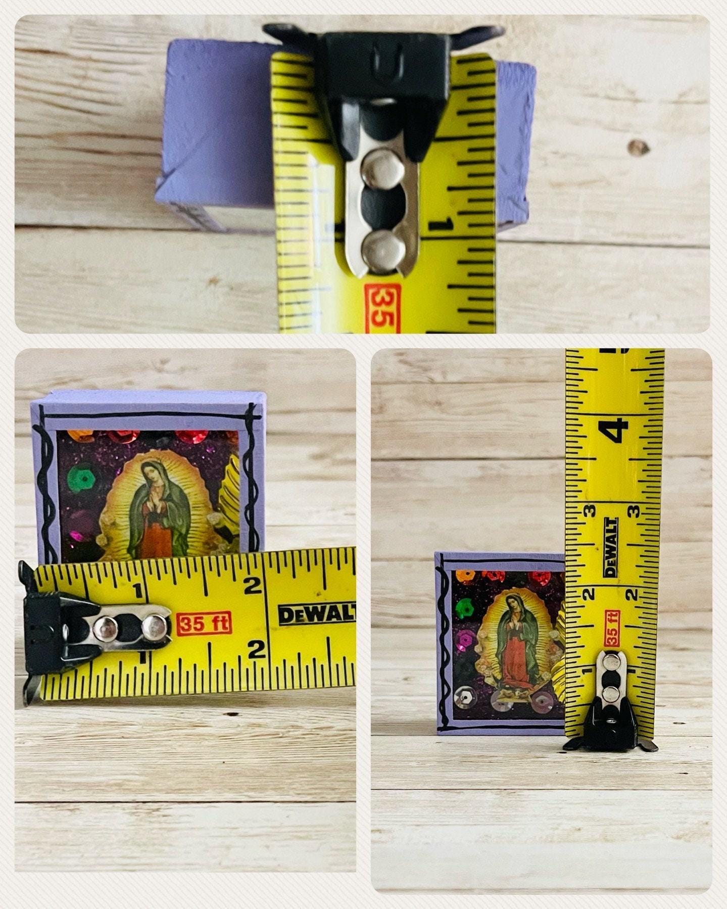 Nicho Mexicano Con Iman de La  Virgen Maria Virgin Mary Magnet Shadow Box Nicho