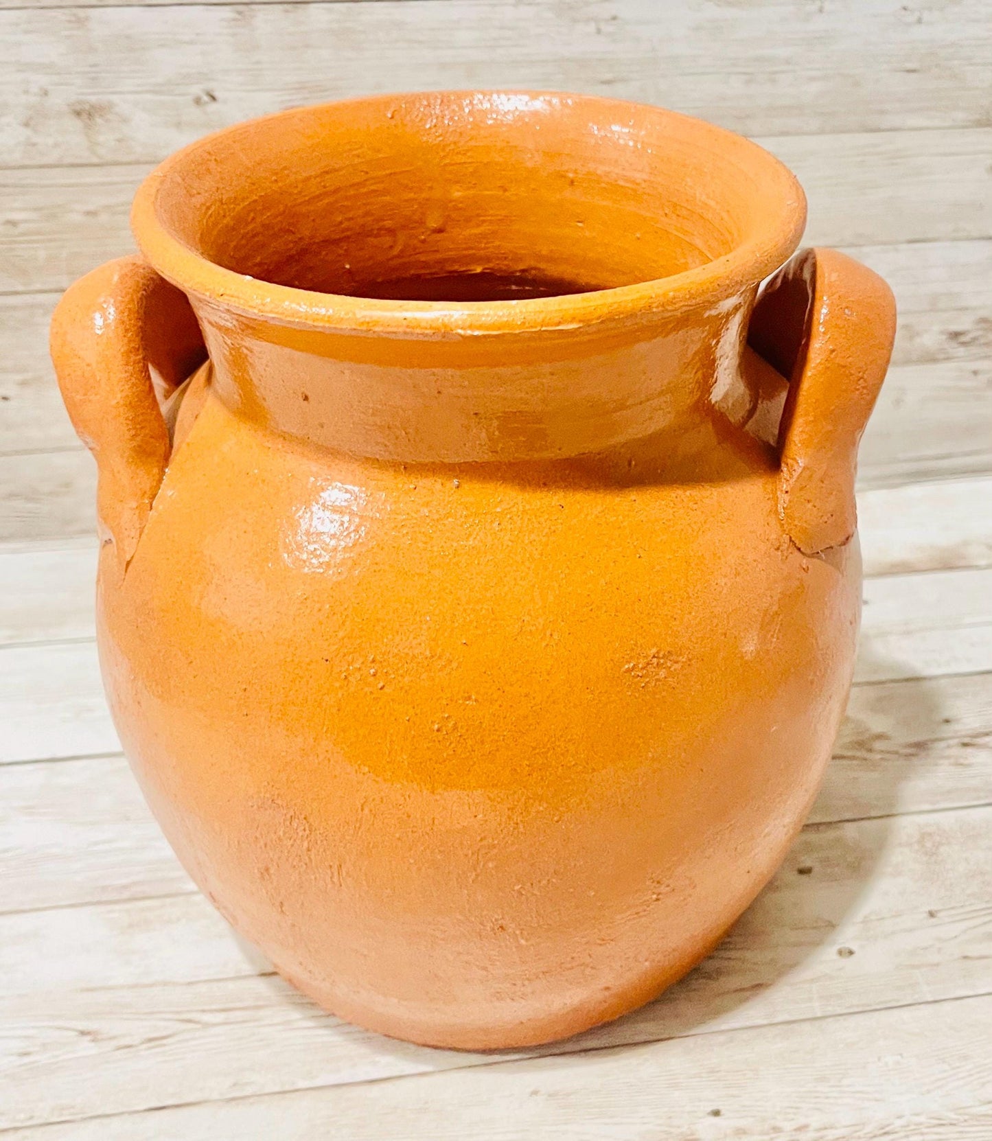 Mexican 2 Liter Terra Cota Pot Olla de Barro Mexicana de 2 Litros