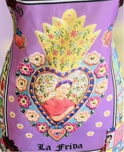 Mandil de Frida Kahlo Loteria Mexican Frida Loteria Apron