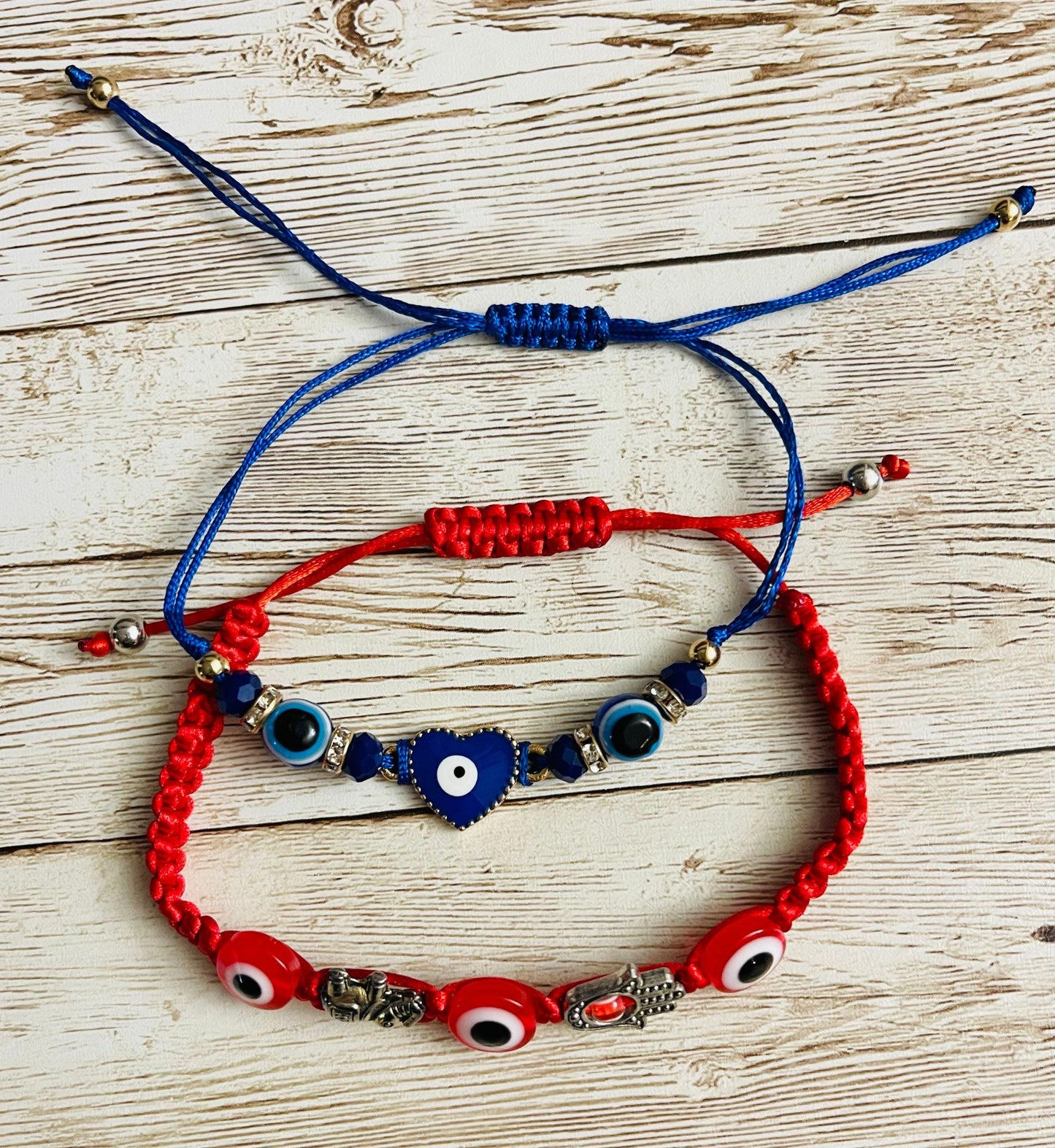 Evil Eye Protect Charm Hamsa Hand Keychain Bag & Bracelet Pulseras de Mal de Ojo