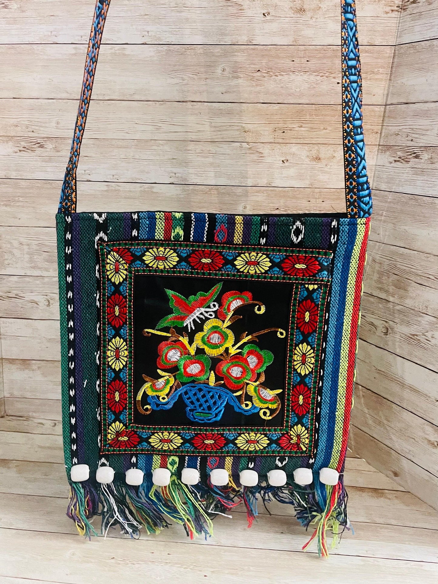 Mexican Artesanal Knitted Bag Bolsa Artesanal Tejida Mexicana