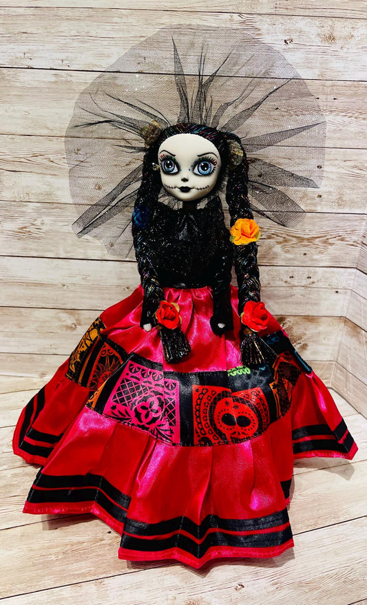 Day of the Dead Frida Kahlo Catrina Doll Catrina de Frida Kahlo Dia de Muertos