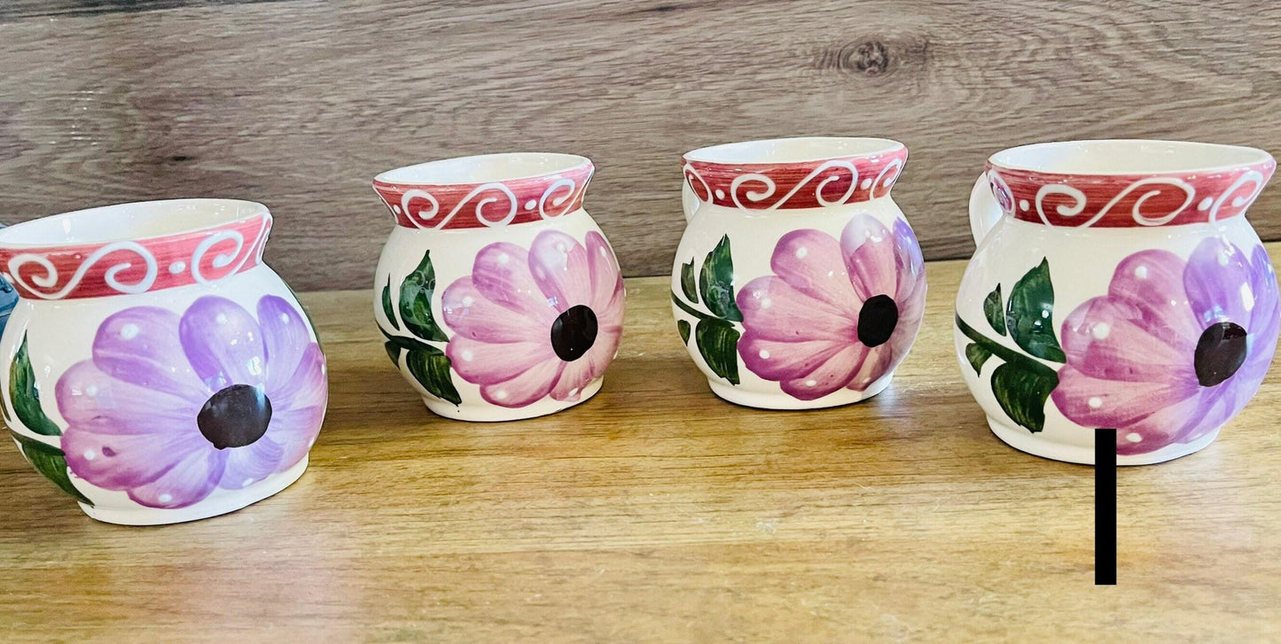 Mexican Pottery Cups Tazas de Barro Mexicanas