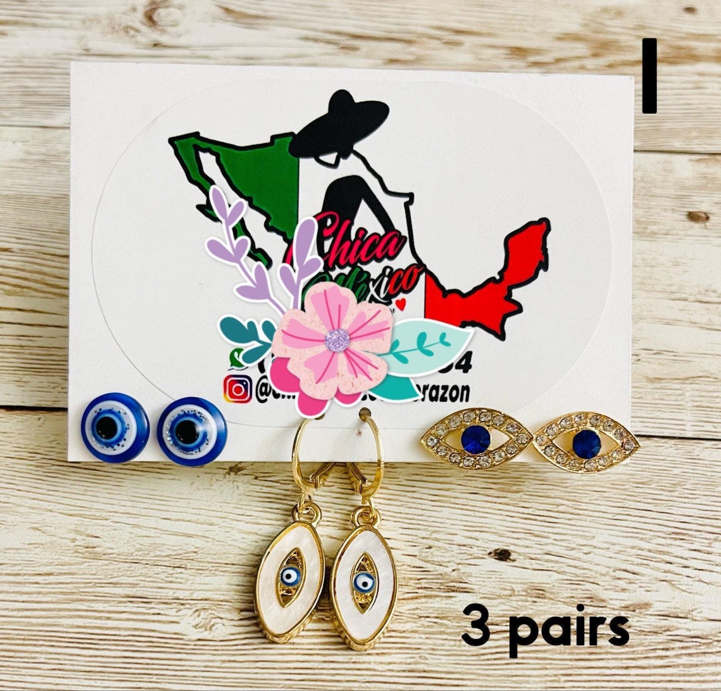Evil Eye Earrings Aretes De Mal de Ojo