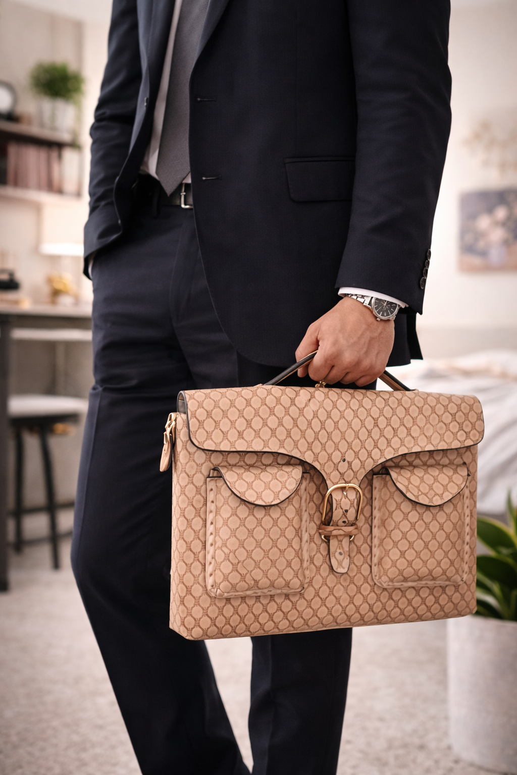Unisex Leather Handmade Portfolio Leather Business Briefcase Mexican Artesanal Satchel Portafolio Artesanal de Piel de Cuero Amartillado