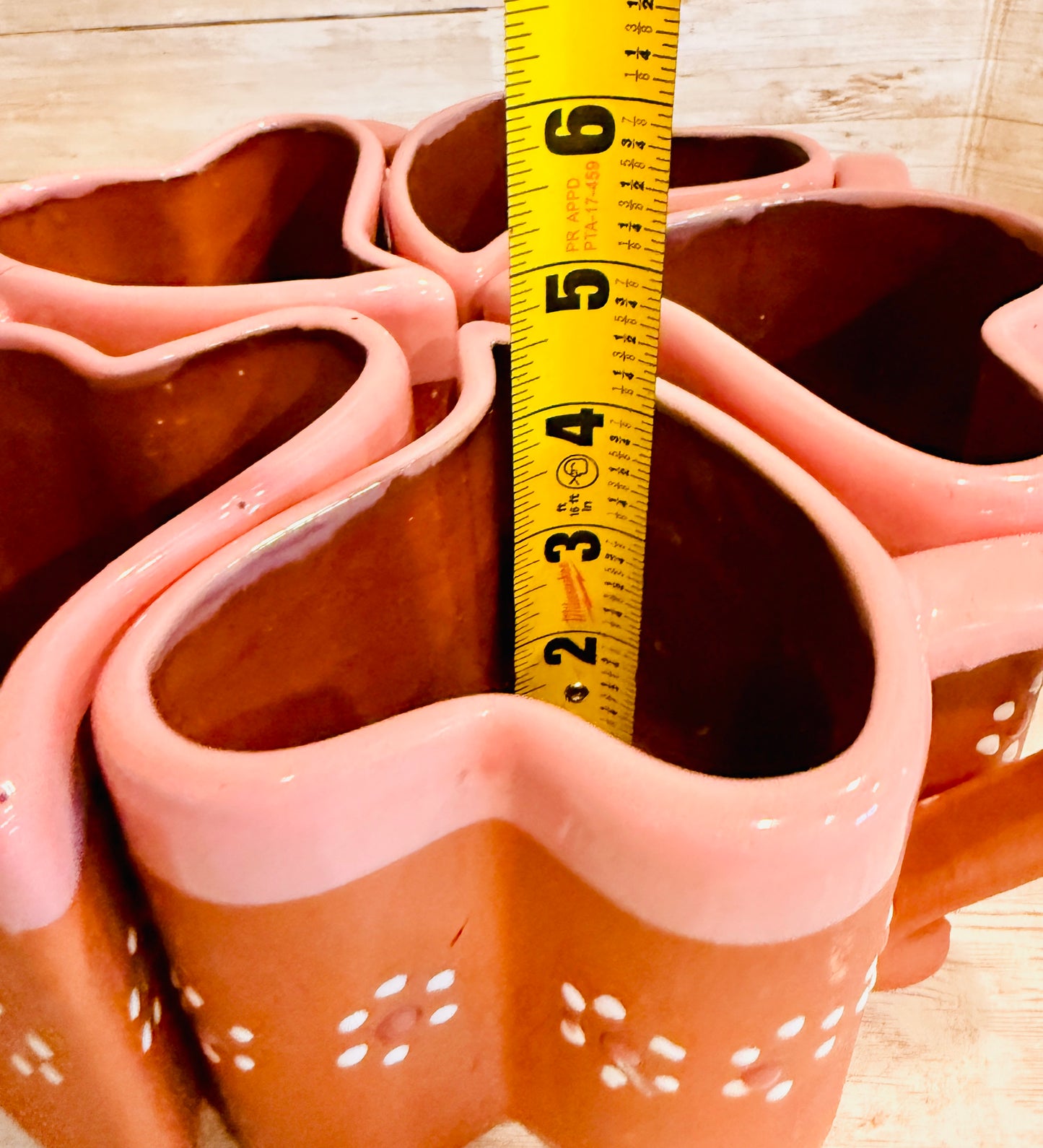 Tazas Forma Corazon de Barro Mexicano Mexican Terracota Heart Shaped Mugs