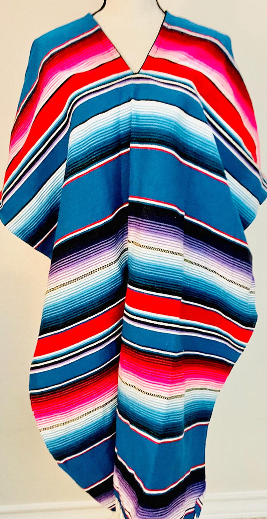 Adult Mexican Saltillo Poncho Sarape Poncho Sarape Saltillo Mexicano