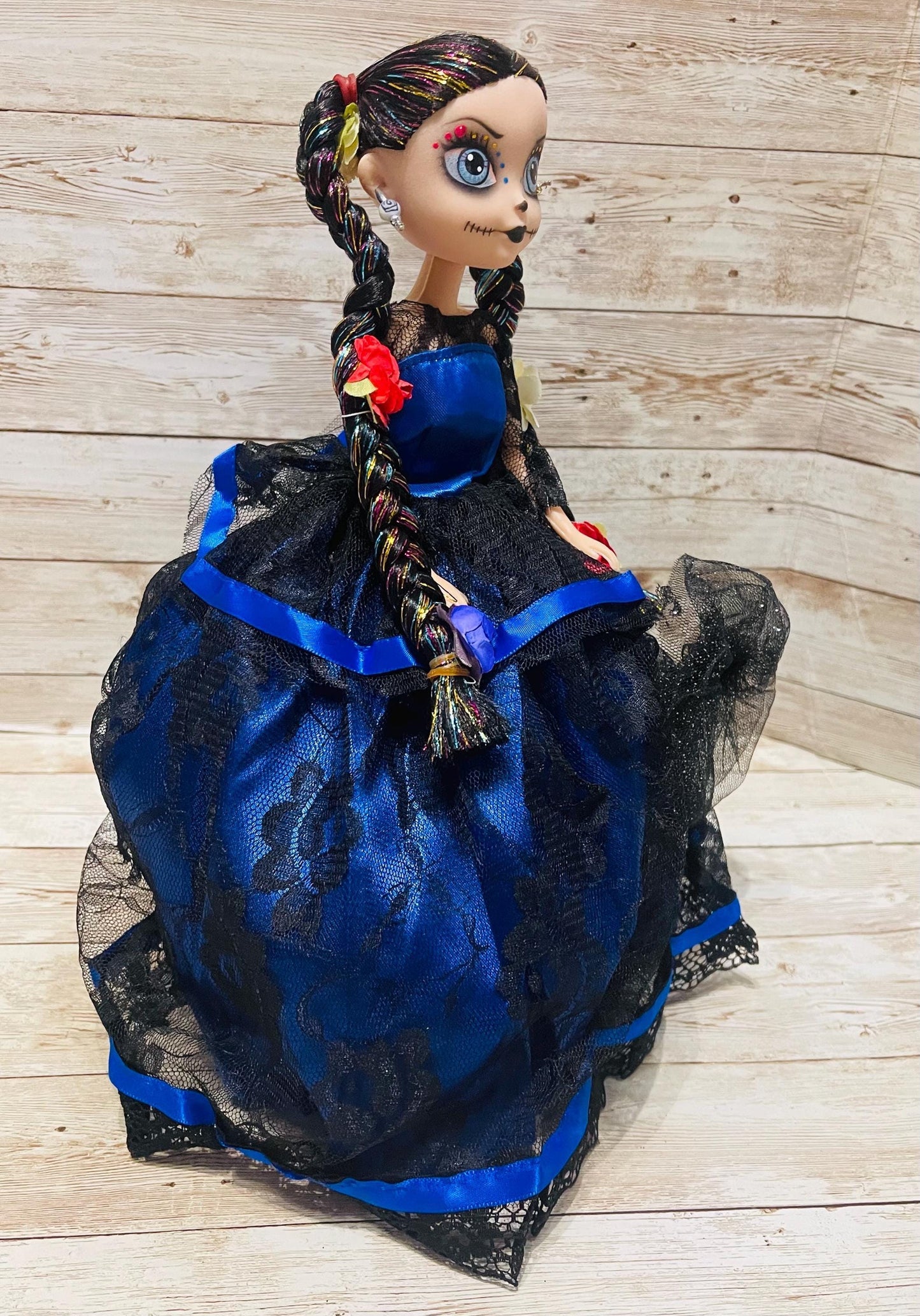 Day of the Dead Frida Kahlo Doll Catrina de Frida Kahlo Dia de Muertos