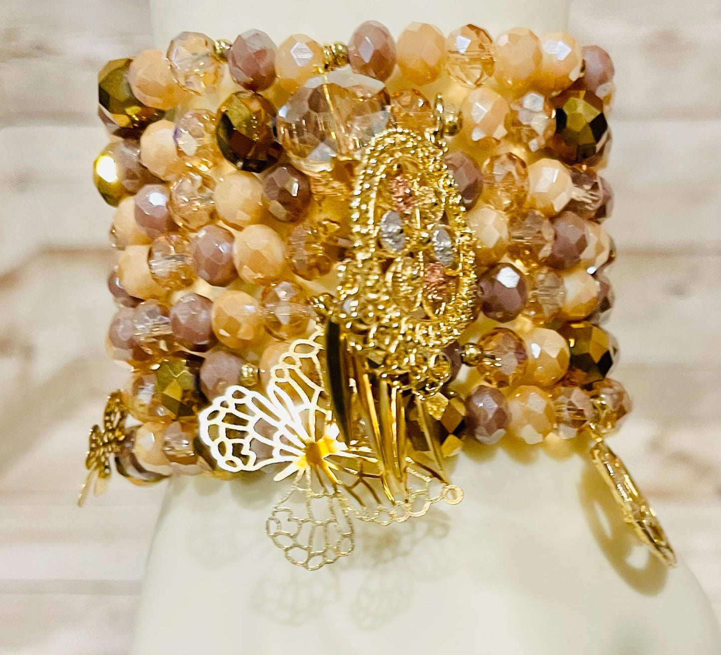 Handmade Mexican Artesanal Bracelets Set of 7 Beaded Bracelets Semanario Artesanal Mexicano 7 Pulseras